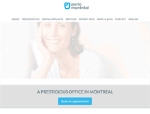 Tablet Screenshot of periomontreal.com